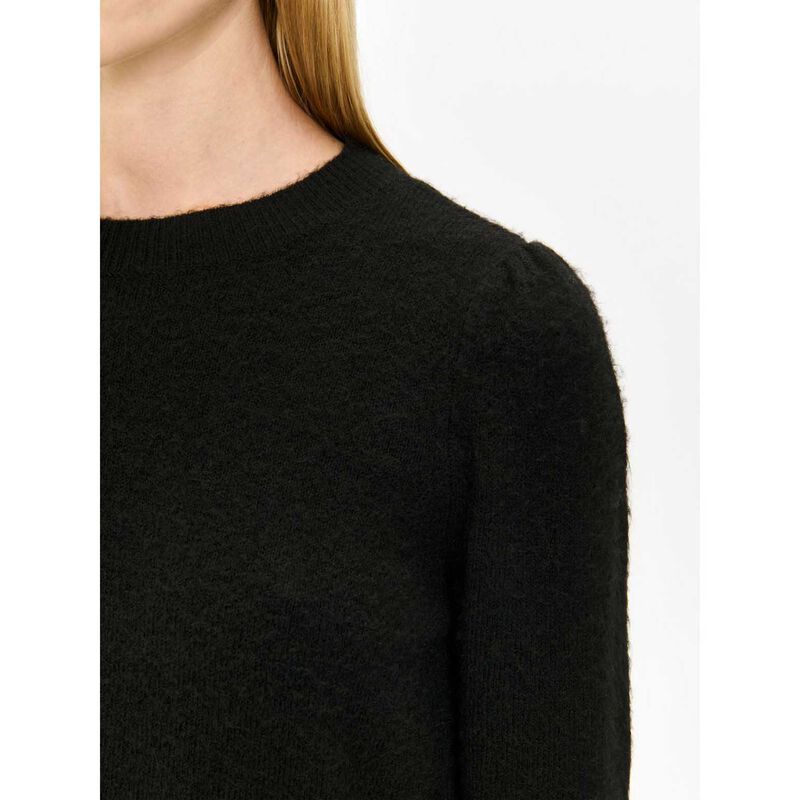 Veronika Maine Fuzzy Puff Sleeve Sweater image number 6
